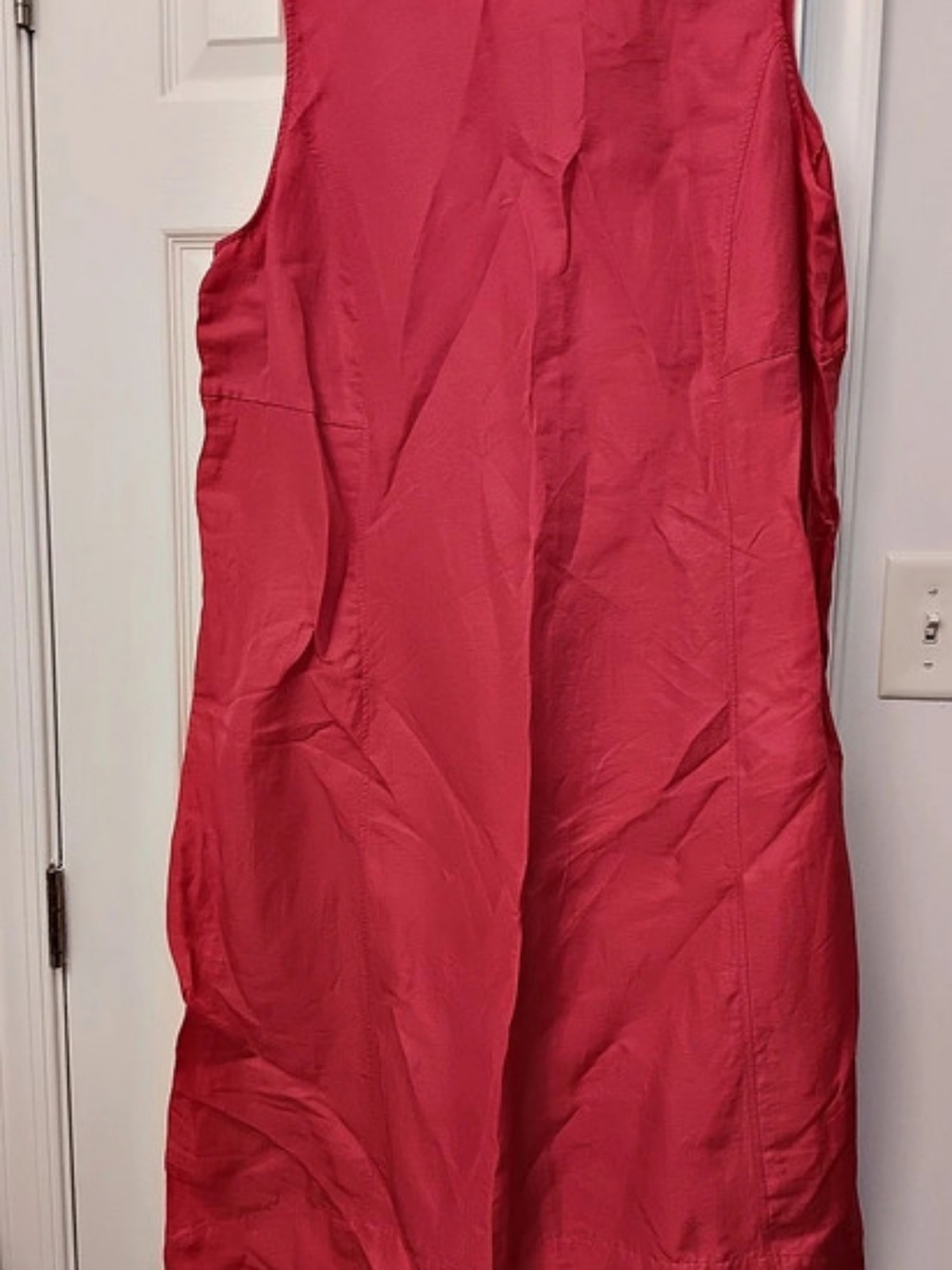 J.Jill Pink Linen Ladies Midi Sleeveless Summer Dress Size 2X Like New